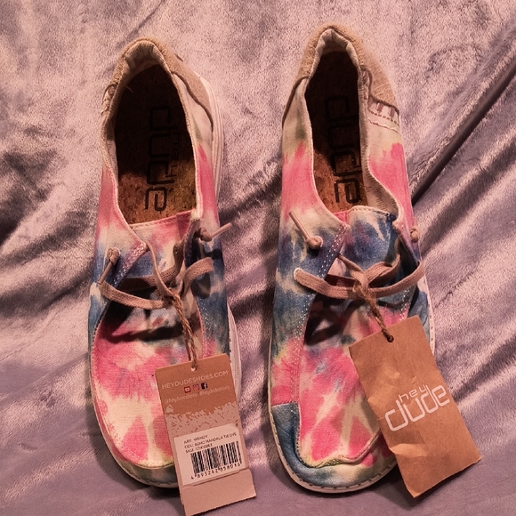 Hey Dude Shoes - Hey Dude Women's Multicolor Tie-Dye Flats NWT
